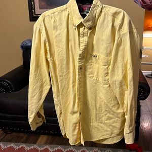 Taffy yellow button up dress shirt